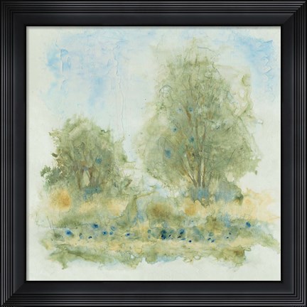 Framed Fluid Landscape I Print