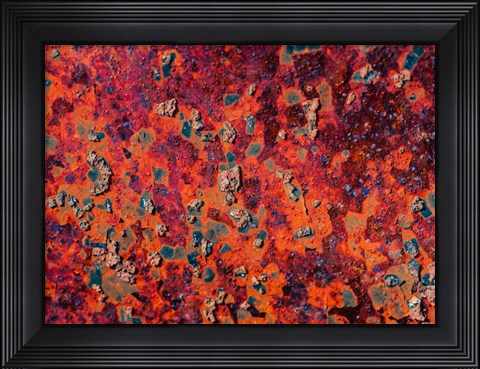 Framed Rust Abstract Print