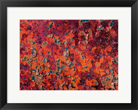 Framed Rust Abstract Print