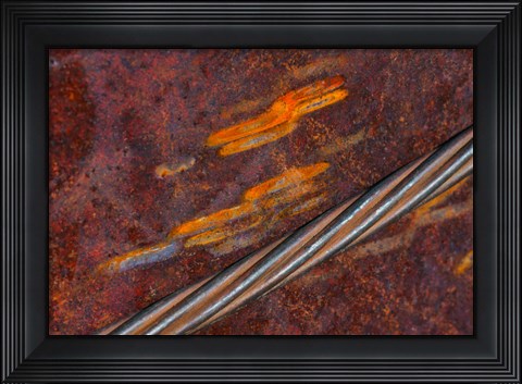 Framed Rust Abstract Print