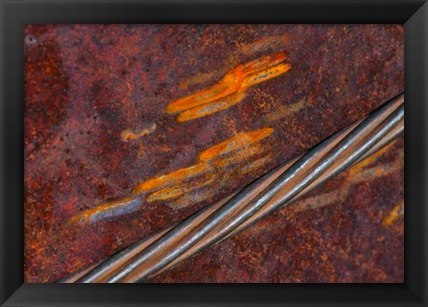 Framed Rust Abstract Print