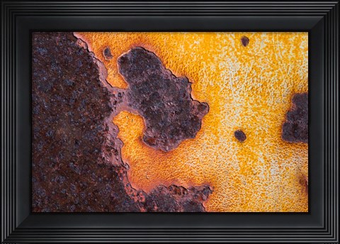 Framed Rust Abstract Print