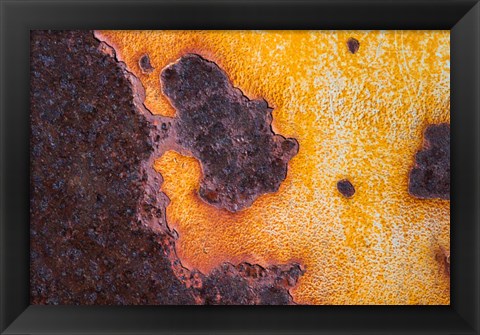 Framed Rust Abstract Print