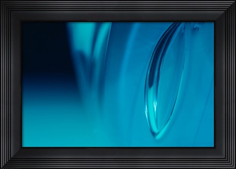 Framed Frozen Bubbles In Glass 2 Print