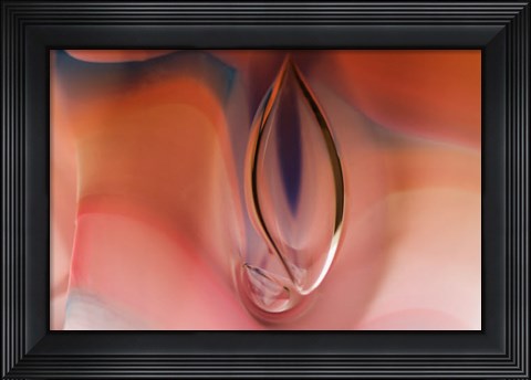 Framed Frozen Bubbles In Glass 7 Print