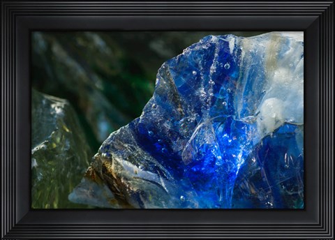 Framed Cullet Glass Chunks 1 Print