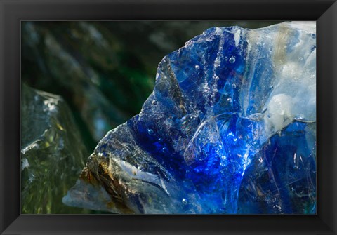 Framed Cullet Glass Chunks 1 Print