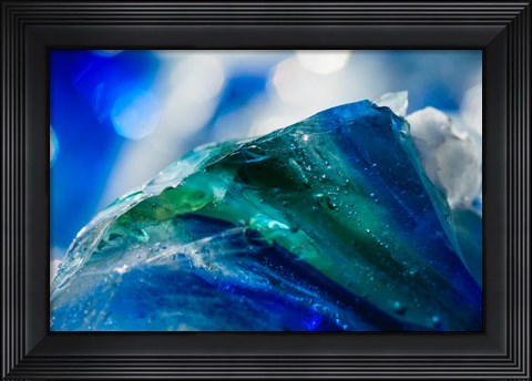 Framed Cullet Glass Chunks 4 Print