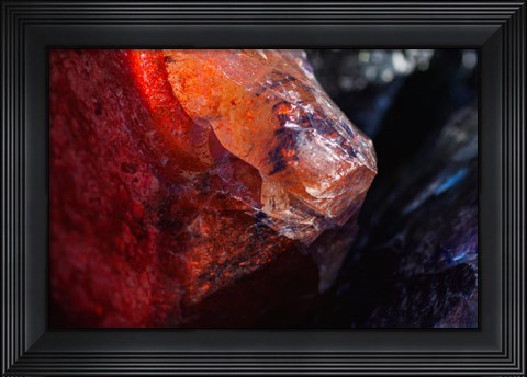 Framed Cullet Glass Chunks 5 Print