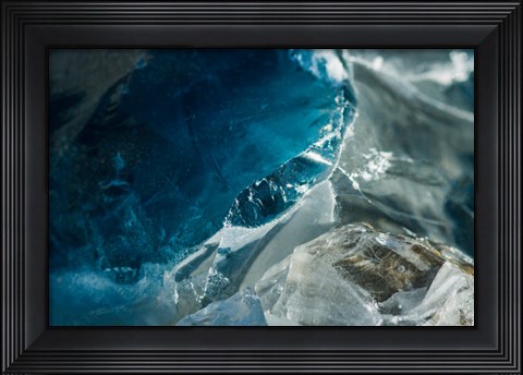 Framed Cullet Glass Chunks 6 Print