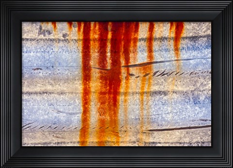 Framed Rust Abstract Print