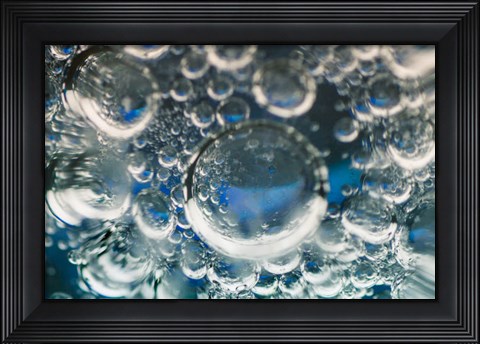Framed Frozen Bubbles 5 Print