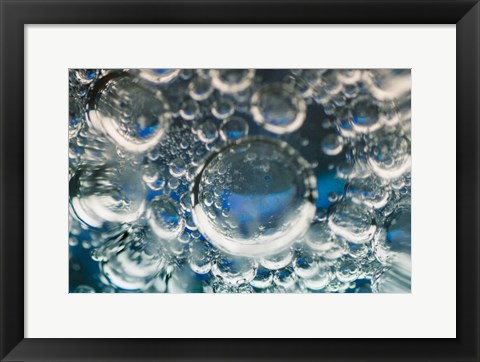 Framed Frozen Bubbles 5 Print