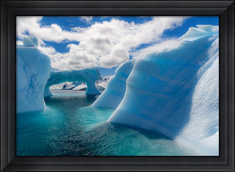 Framed Antarctic Peninsula, Antarctica Errera Channel, Beautiful Iceberg Print