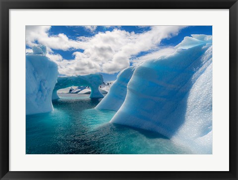 Framed Antarctic Peninsula, Antarctica Errera Channel, Beautiful Iceberg Print