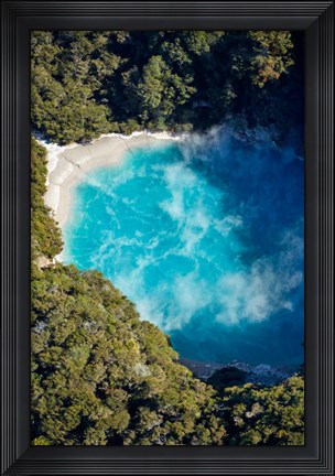 Framed Inferno Crater, Waimangu Volcanic Valley, Near Rotorua, North Island, New Zealand Print