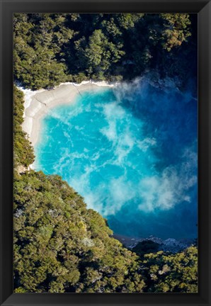 Framed Inferno Crater, Waimangu Volcanic Valley, Near Rotorua, North Island, New Zealand Print