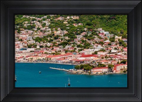 Framed Charlotte Amalie, St Thomas, US Virgin Islands Print