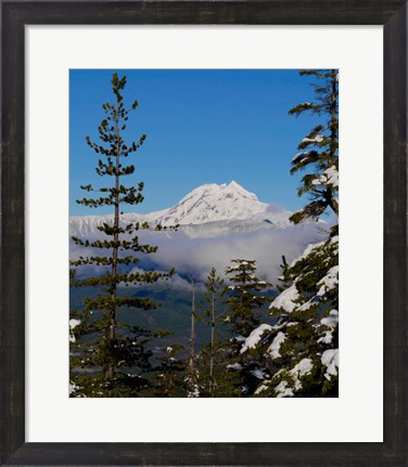 Framed Mount Garibaldi From The Chief Overlook At The Summit Of The Sea To Sky Gondola Print