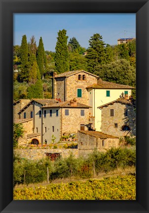 Framed Italy, Florence, Winery, Villa Print