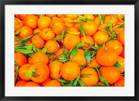 Framed Oranges Displayed In Market In Shepherd&#39;s Bush, Londo Print