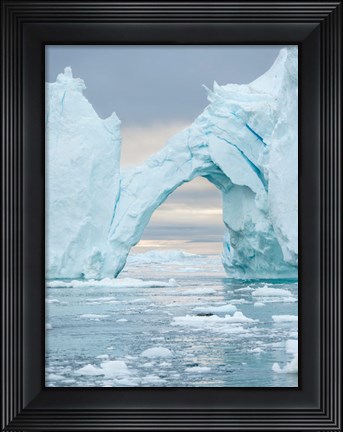 Framed Ilulissat Icefjord At Disko Bay, Greenland Print
