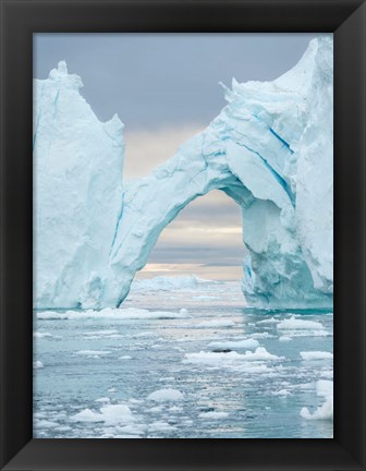 Framed Ilulissat Icefjord At Disko Bay, Greenland Print