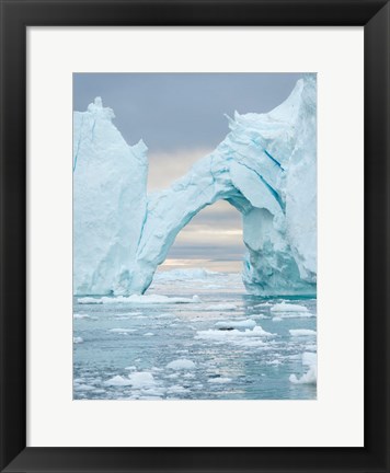 Framed Ilulissat Icefjord At Disko Bay, Greenland Print