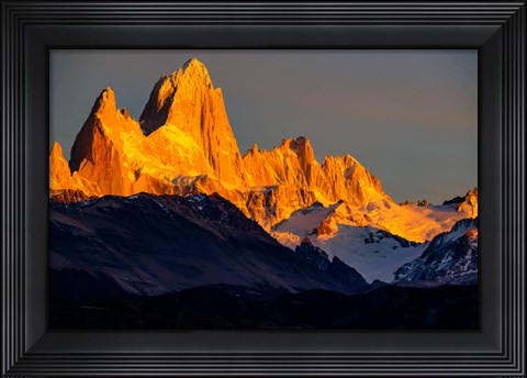 Framed Argentina, Patagonia El Chalten, Fitz Roy Print