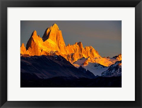 Framed Argentina, Patagonia El Chalten, Fitz Roy Print