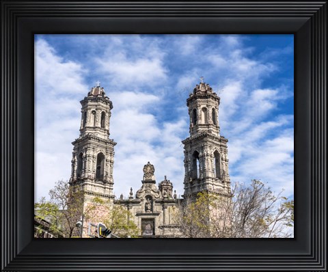 Framed San Hipolito Church, Mexico City Print