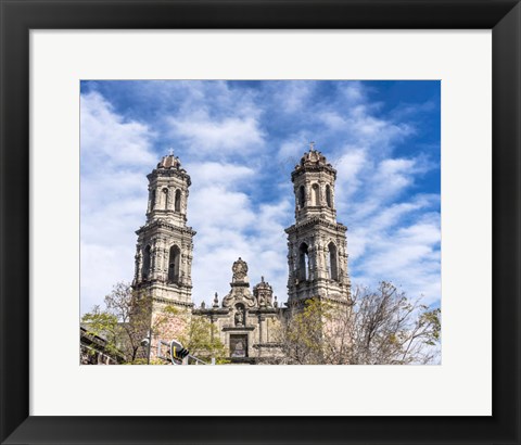 Framed San Hipolito Church, Mexico City Print