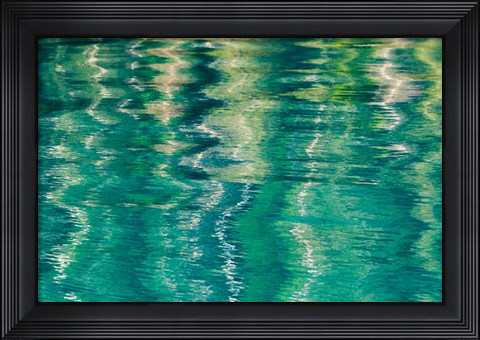 Framed Alaska, Craig Reflection In Rippled Water Print