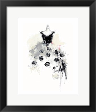 Framed Dressing Room II Print