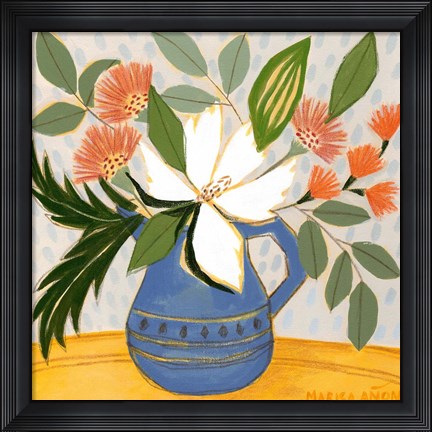 Framed April Florals 11 Print