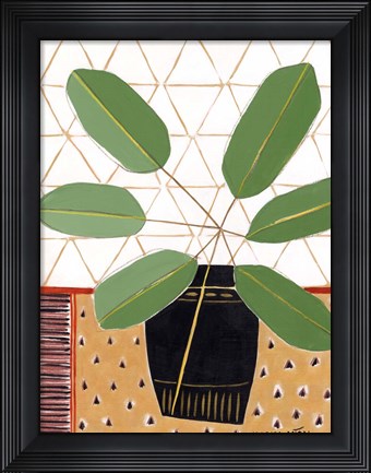 Framed Gold Tablecloth 4 Print