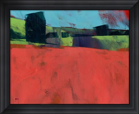 Framed Herefordshire Red Print