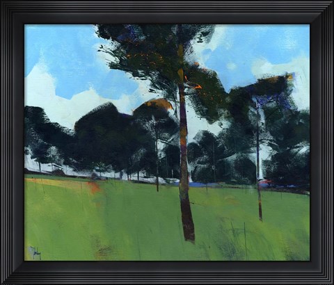 Framed Moorland Pines Print