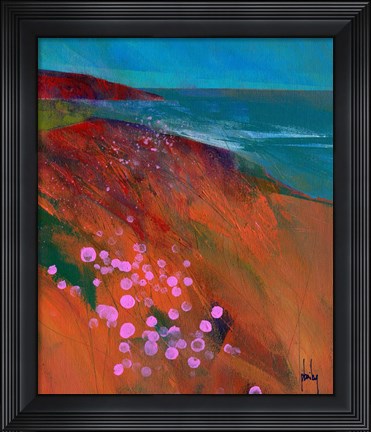 Framed Sea Pinks Print