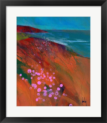 Framed Sea Pinks Print