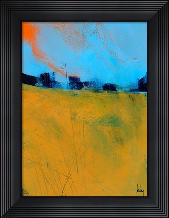 Framed Tiny Orange Sun Print