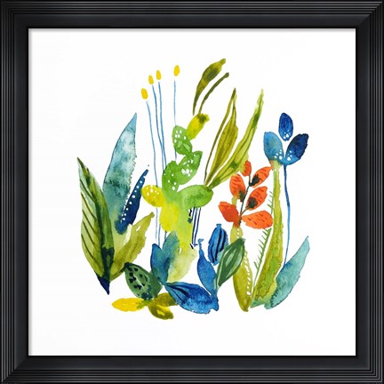Framed English Garden 1 Print