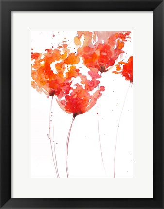 Framed Tangerine Tango 1 Print