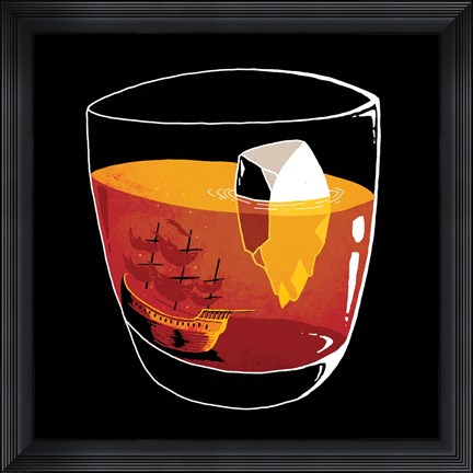 Framed On the Rocks Print