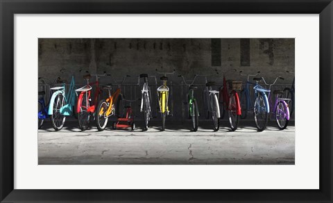 Framed Bike Rack Print
