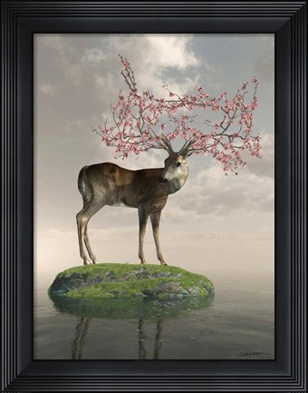 Framed Guardian of Spring Print