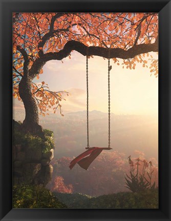 Framed Tree Swing Print