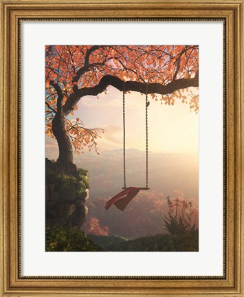 Framed Tree Swing Print