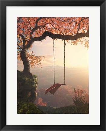 Framed Tree Swing Print