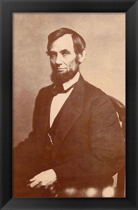 Framed Abraham Lincoln, 1861 Print